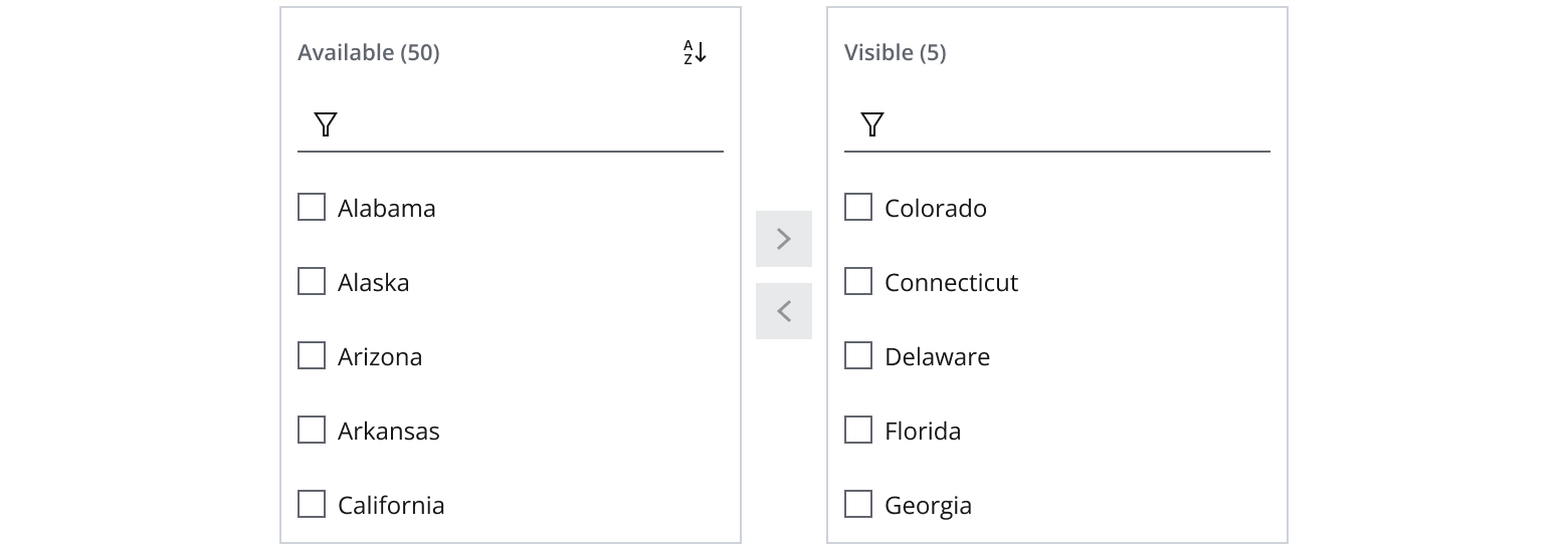 Single selection with a list builder.